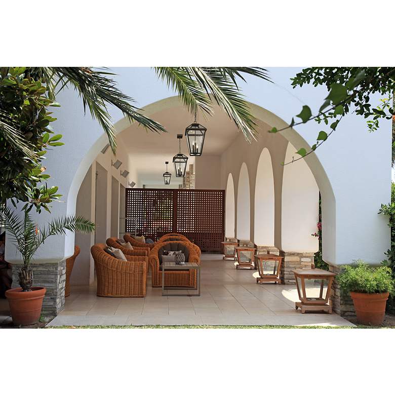 Image 2 Talbot by Z-Lite Oil Rubbed Bronze 3 Light Outdoor Chain Ceiling Fixture more views