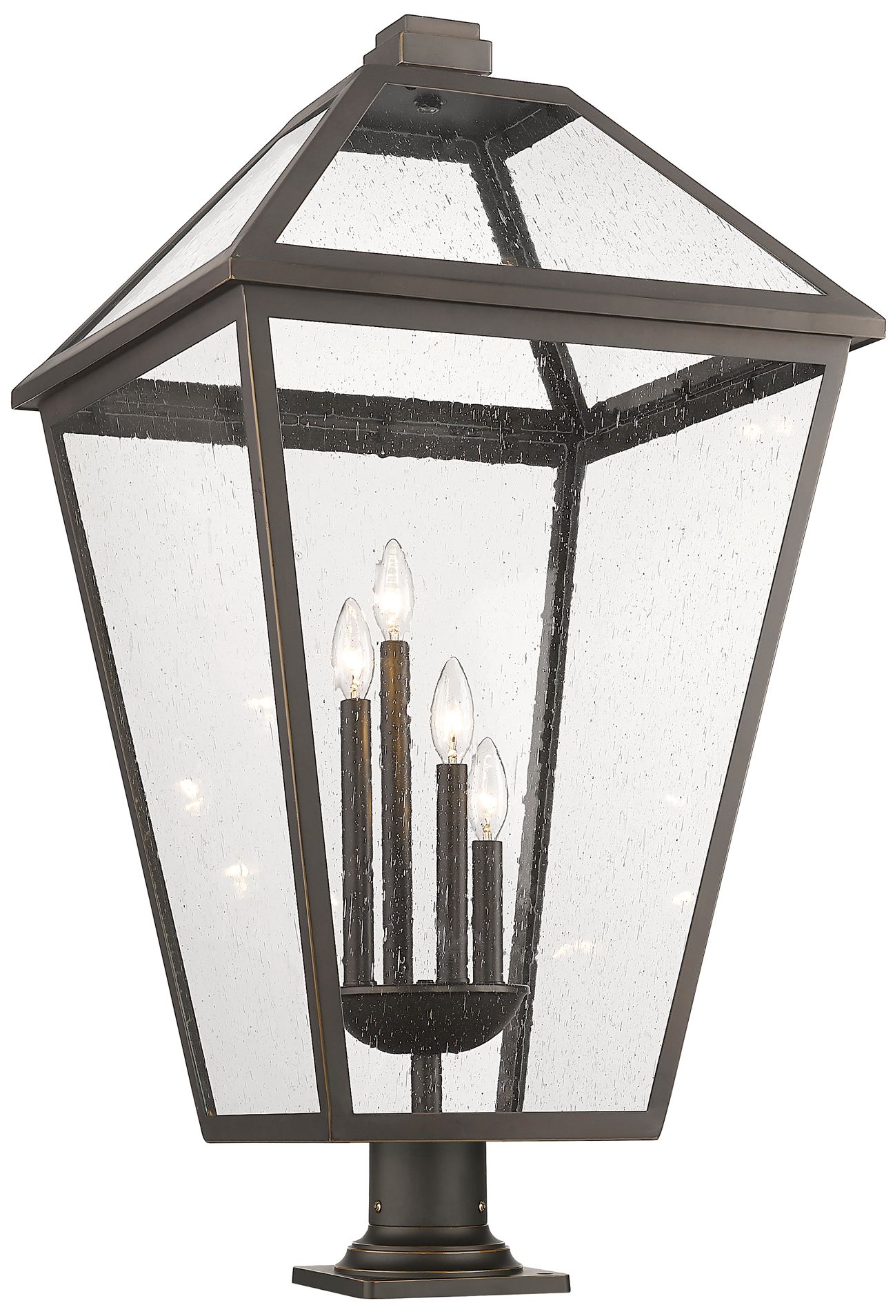 Talbot by Z-Lite Oil Rubbed Bronze 36.75 inch 4 Light Pier Mounted Fixture