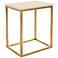Talbot Marble Antique Gold Accent Table