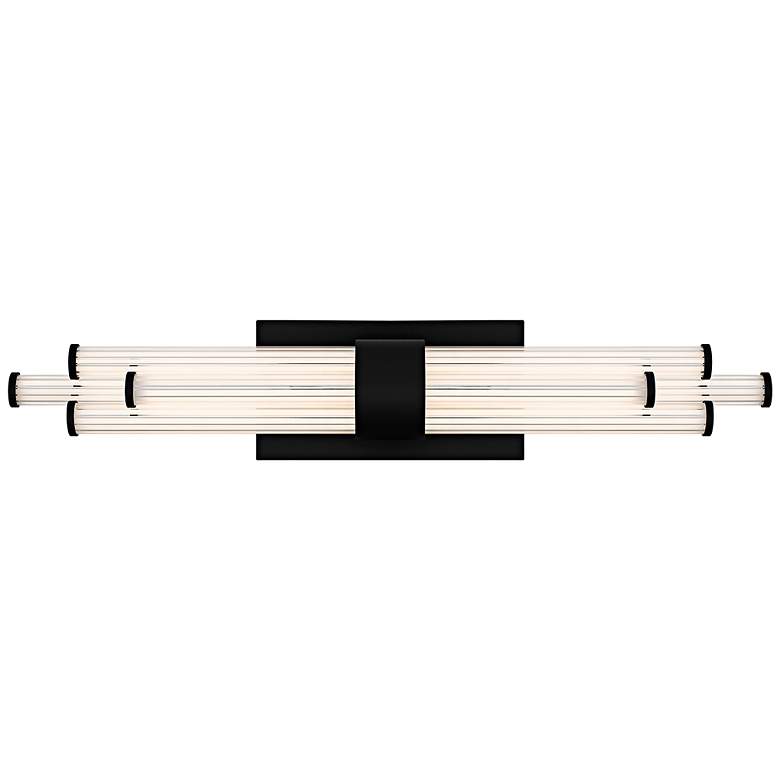 Image 1 Talbott Integrated LED Matte Black Bath Light with CCT Switch