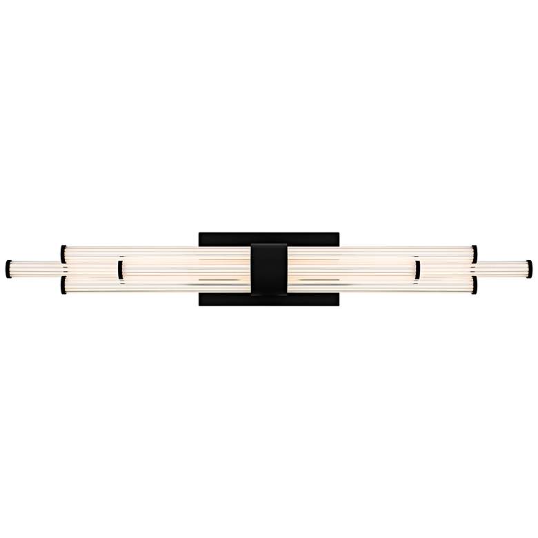 Image 1 Talbott Integrated LED Matte Black Bath Light with CCT Switch