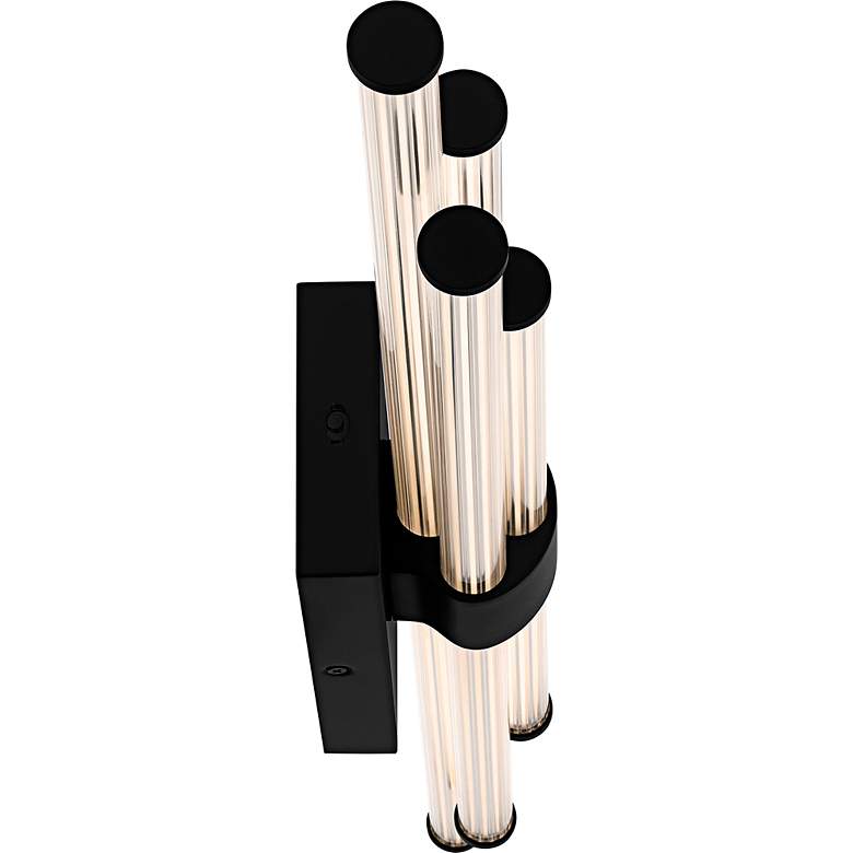 Image 4 Talbott Integrated LED Matte Black Bath Light with CCT Switch more views