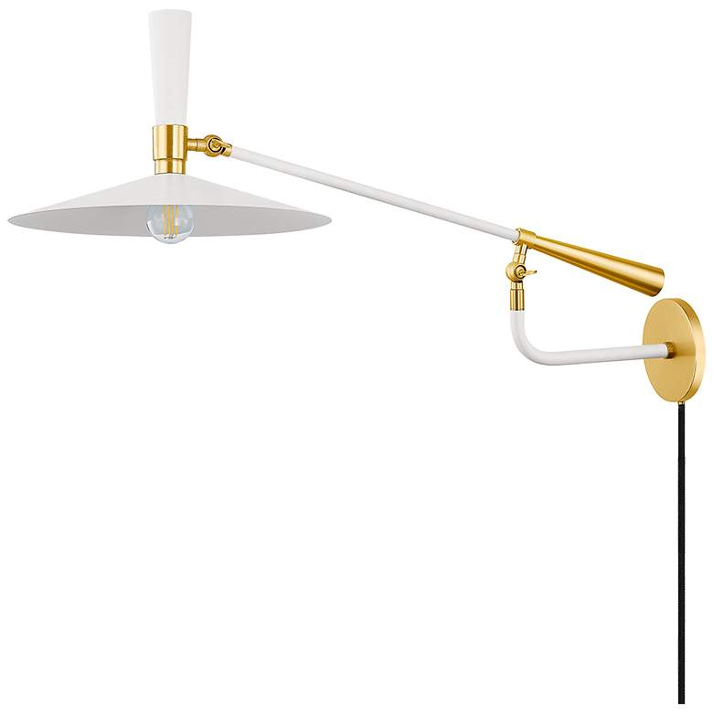 Image 1 Tali Roth - Mitzi Milena 13 In 1 Lt Wall Sconce Aged Brass/Soft Cream