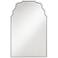 Tali Silver 26" x 40" Waved Arch Top Wall Mirror