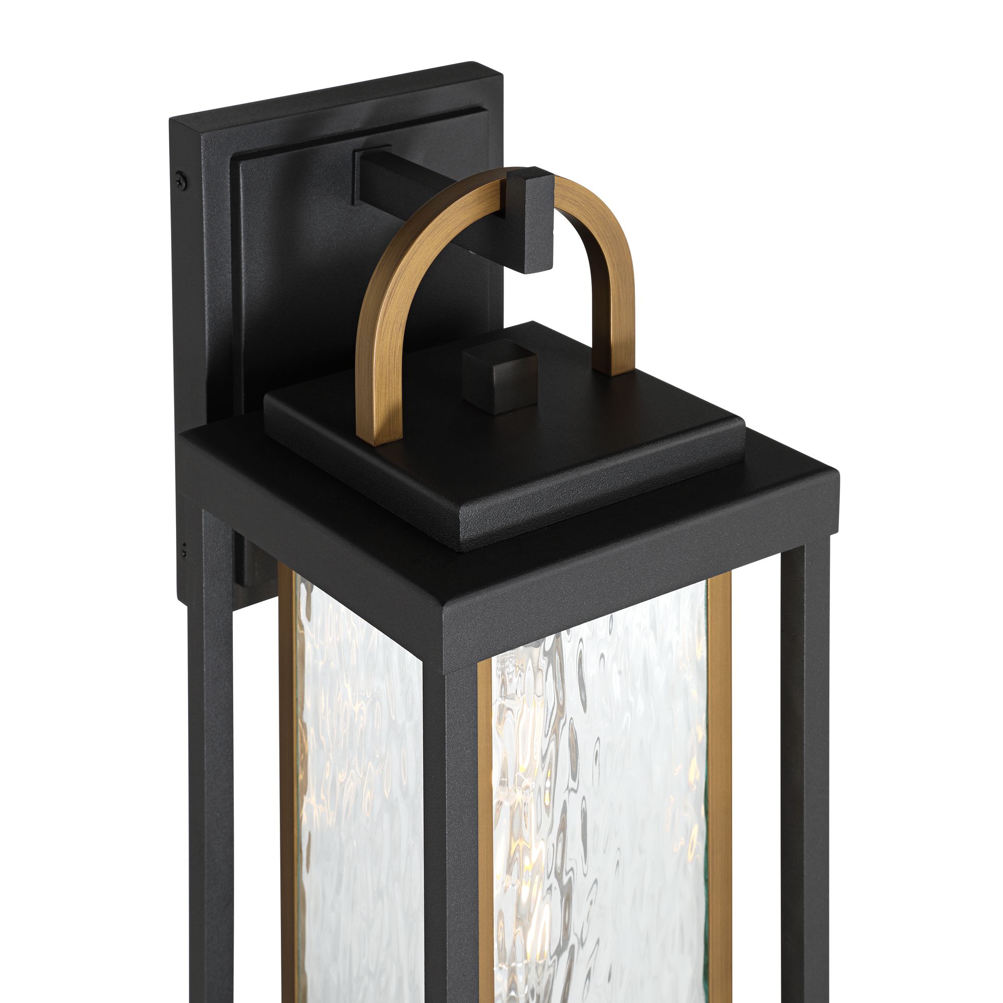Image 2 Talia 20" High Black and Antique Brass Modern Outdoor Barn Wall Light more views