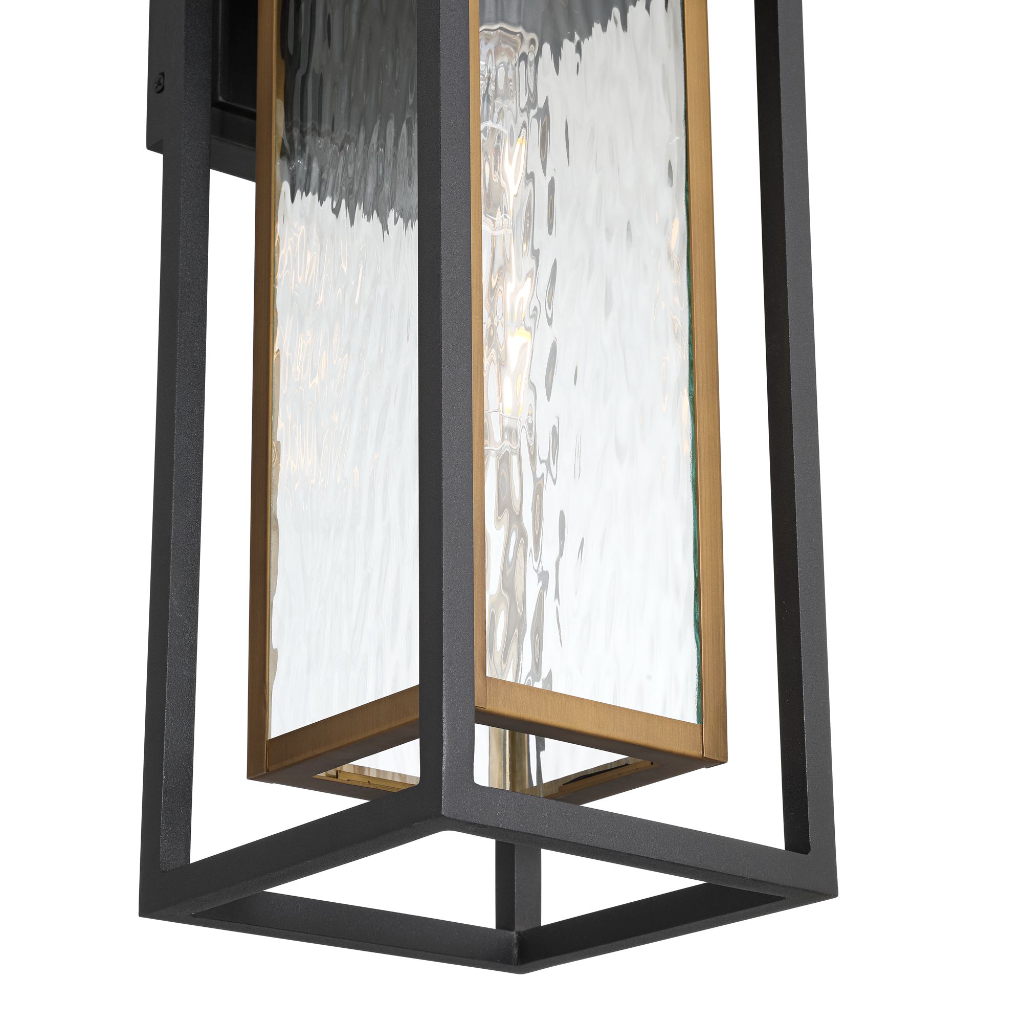 Image 3 Talia 20" High Black and Antique Brass Modern Outdoor Barn Wall Light more views