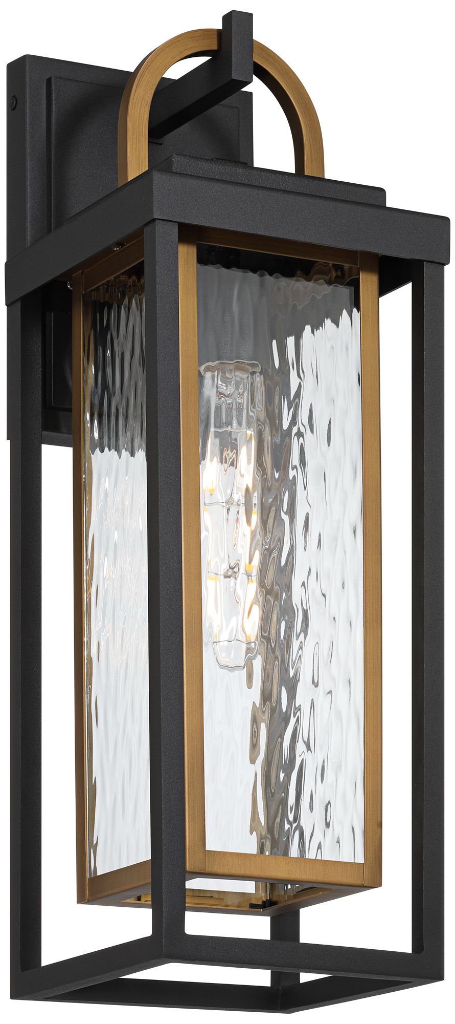 Image 6 Talia 20" High Black and Antique Brass Modern Outdoor Barn Wall Light more views