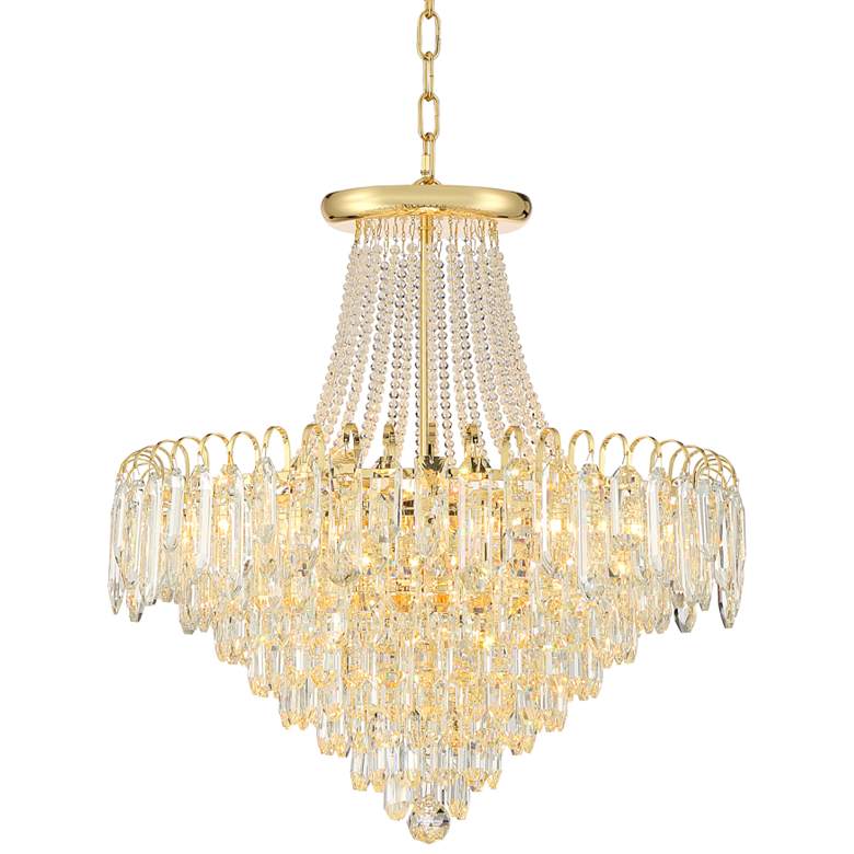 Image 2 Talia 22 1/4" Wide Gold and Crystal 13-Light Chandelier