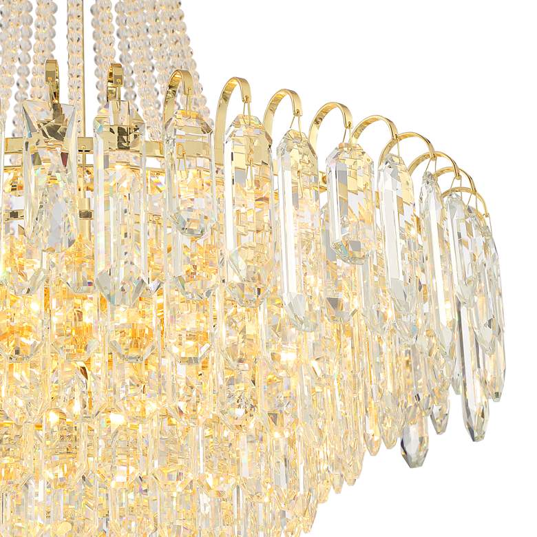 Image 3 Talia 22 1/4 inch Wide Gold and Crystal 13-Light Chandelier more views