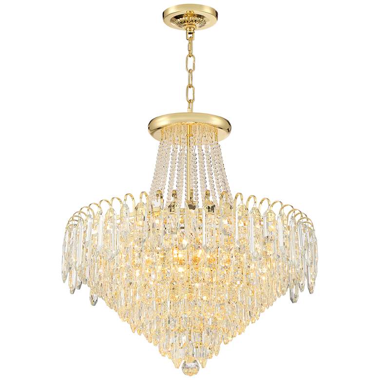 Image 6 Talia 22 1/4" Wide Gold and Crystal 13-Light Chandelier more views