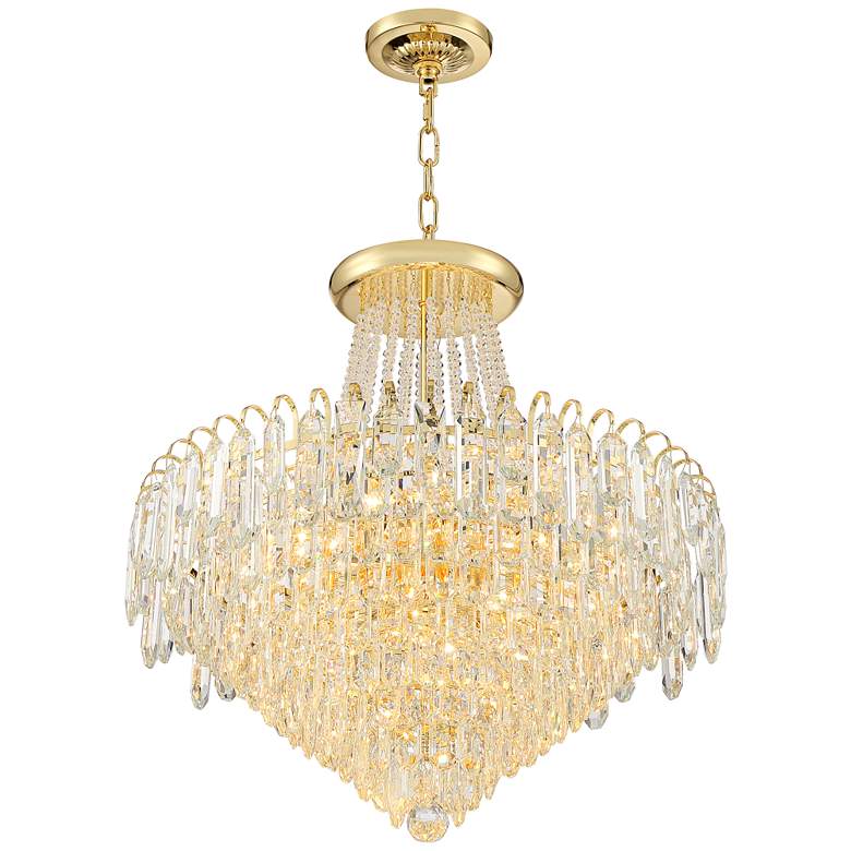 Image 7 Talia 22 1/4" Wide Gold and Crystal 13-Light Chandelier more views