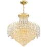 Talia 22 1/4" Wide Gold and Crystal 13-Light Chandelier
