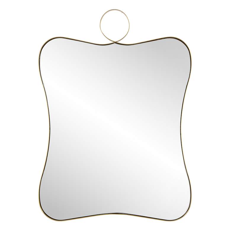 Image 2 Talia 24" x 33" Antique Brass Vanity Mirror