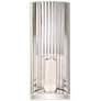 Talia Mirrored Glass Pillar Candle Holder Wall Sconce