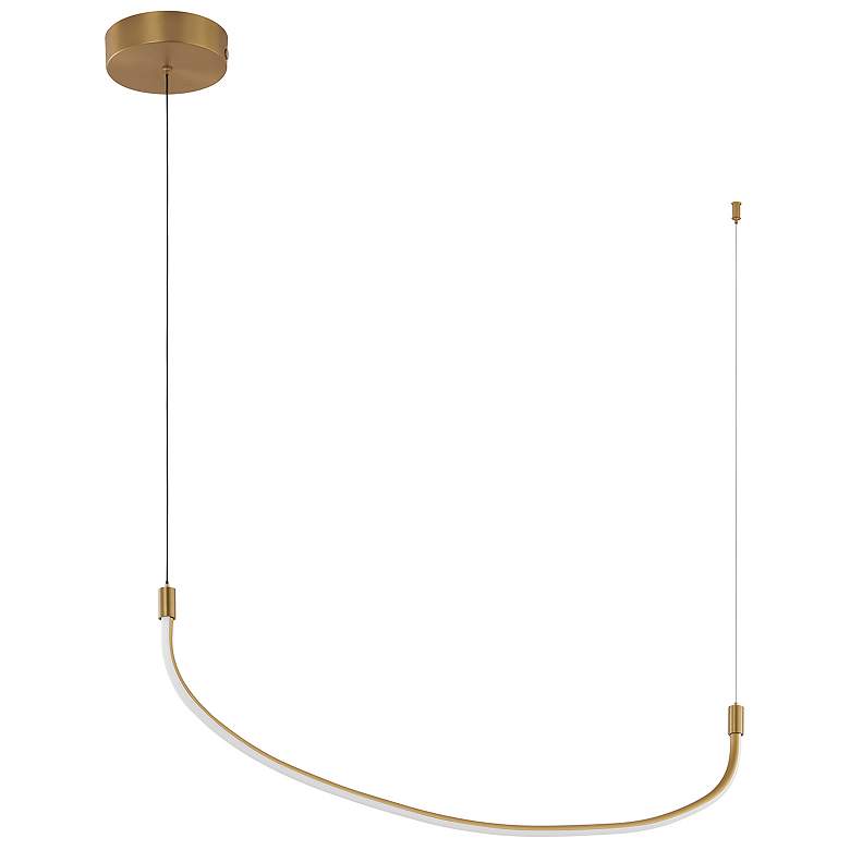 Image 2 Talis 36 3/4" Wide Brushed Gold LED Linear Pendant