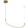 Talis 36 3/4" Wide Brushed Gold LED Linear Pendant