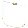3_Talis 36 3/4" Wide Brushed Gold LED Linear Pendant more views