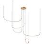 1_Talis 70 1/2" Wide Brushed Gold LED Multi-Light Pendant