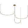 1_Talis 70 1/2" Wide Brushed Gold LED Multi-Light Pendant