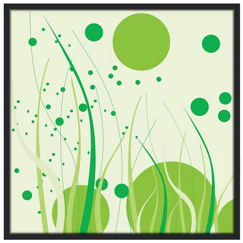 Image 1 Tall Grass 37" Square Giclee Black Wall Art