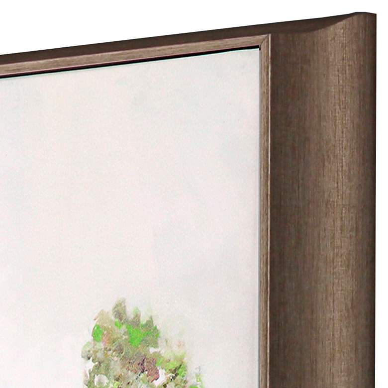 Image 2 Tall Green Trees II 21"W x 25"H Non-Glass Framed Art more views