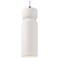 Tall Hourglass Bisque White Cord Pendant