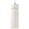 Tall Hourglass Bisque White Cord Pendant
