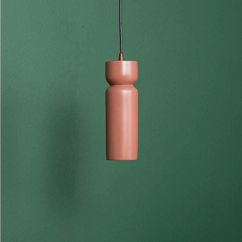 Image 2 Tall Hourglass LED Pendant - Canyon Clay