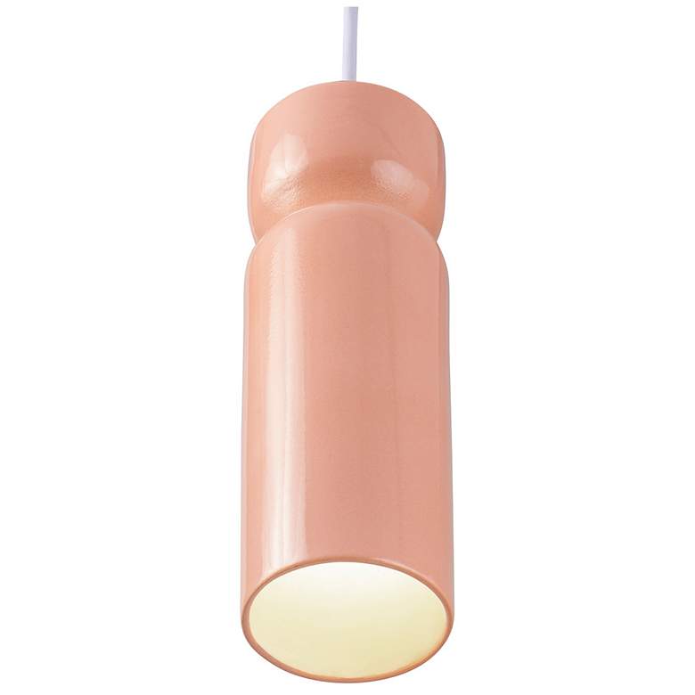 Image 2 Tall Hourglass Pendant - Gloss Blush more views