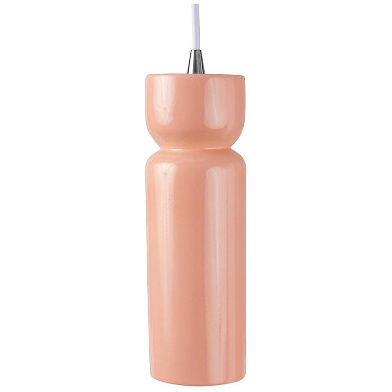Image 3 Tall Hourglass Pendant - Gloss Blush more views