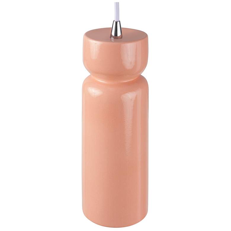 Image 4 Tall Hourglass Pendant - Gloss Blush more views