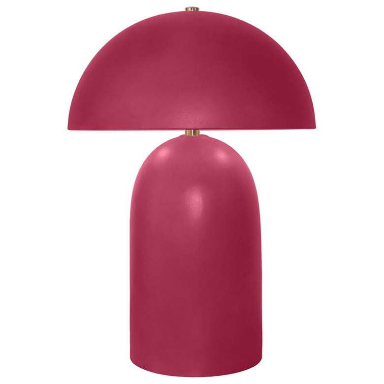 Image 1 Tall Kava 18.25 inch Tall Cerise Ceramic Table Lamp
