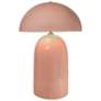 Tall Kava 18.25" Tall Gloss Blush Ceramic Table Lamp