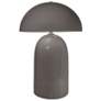 Tall Kava 18.25" Tall Gloss Grey Ceramic Table Lamp