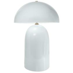 Tall Kava 18.25&quot; Tall Gloss White Ceramic Table Lamp