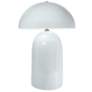 Tall Kava 18.25" Tall Gloss White Ceramic Table Lamp