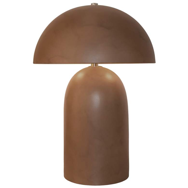 Image 1 Tall Kava 18.25 inch Tall Terra Cotta Ceramic Table Lamp