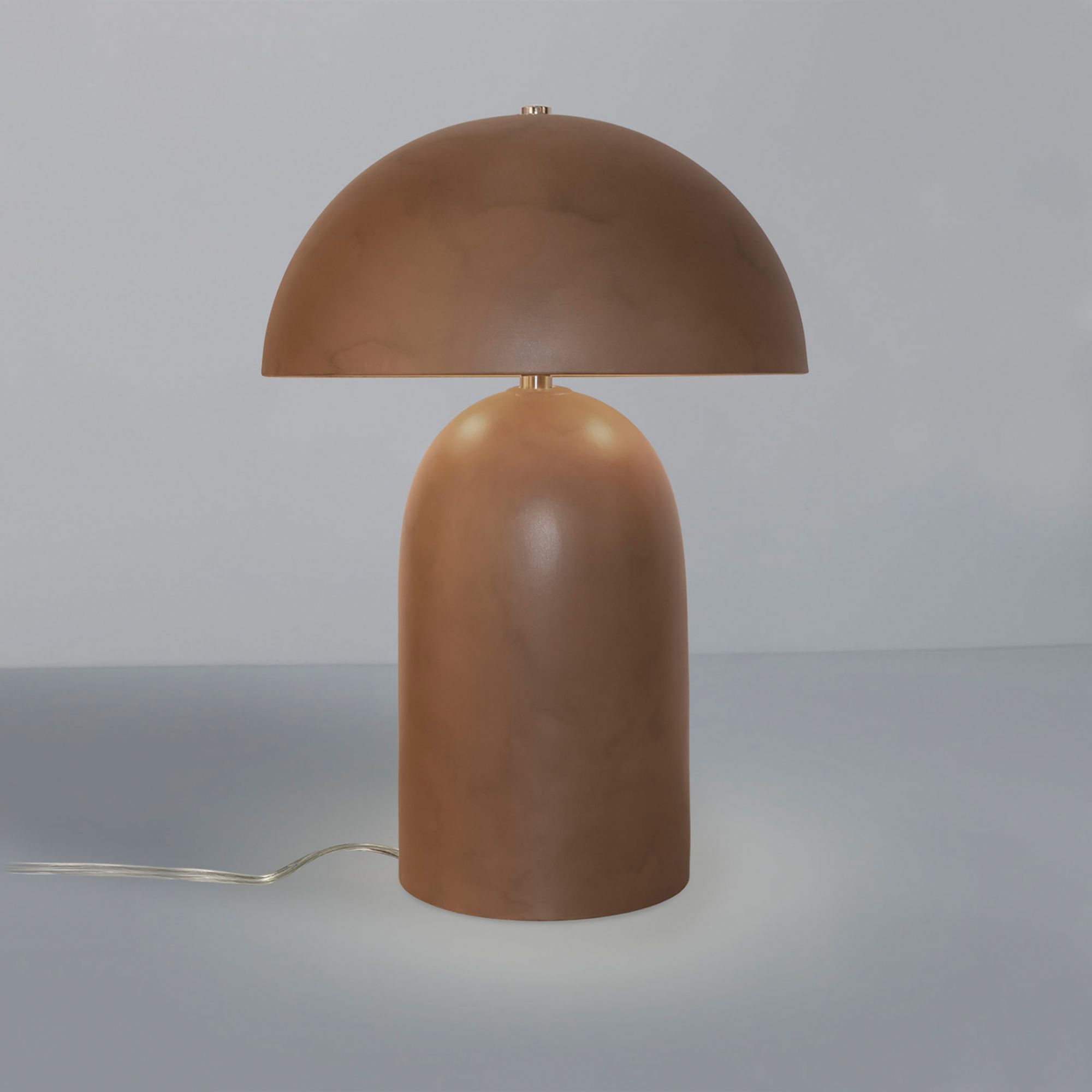Image 4 Tall Kava 18.25" Tall Terra Cotta Ceramic Table Lamp more views