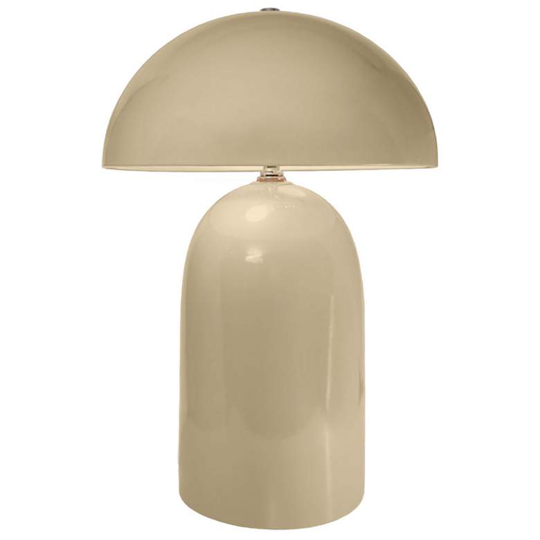 Image 1 Tall Kava 18.25 inch Tall Vanilla (Gloss) Ceramic Table Lamp