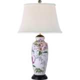 Tall Lily Ginger Jar Porcelain Table Lamp