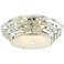 Talla 15 1/4" Wide Polished Chrome and Crystal Ceiling Light