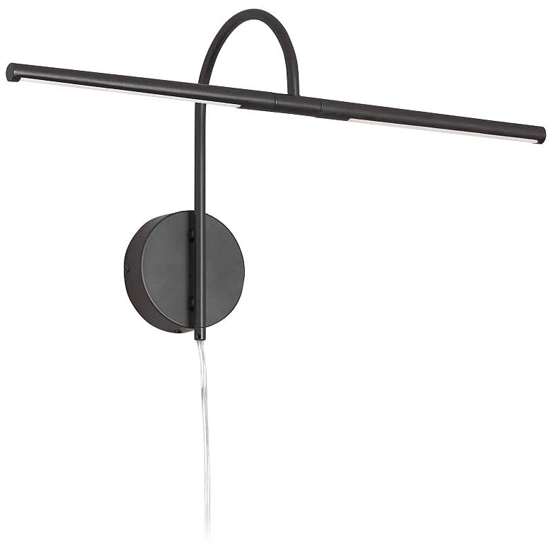Image 1 Talla 25 1/2" Wide Matte Black Plug-In LED Picture Light