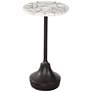 Talley 22" Black and White Accent Table