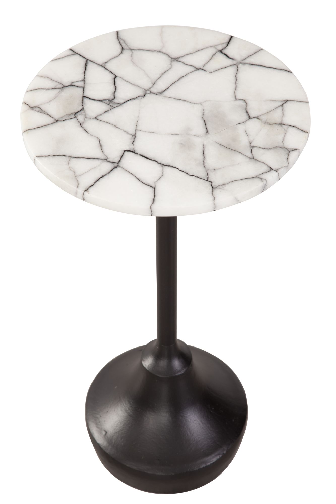 Image 2 Talley 22" Black and White Accent Table more views