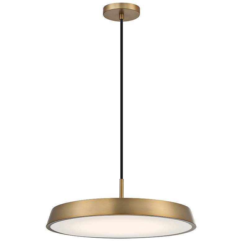 Image 2 Tallinn 18" Wide Brushed Gold LED Pendant Light