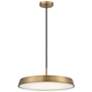 2_Tallinn 18" Wide Brushed Gold LED Pendant Light