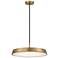 Tallinn 18" Wide Brushed Gold LED Pendant Light
