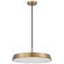 3_Tallinn 18" Wide Brushed Gold LED Pendant Light more views