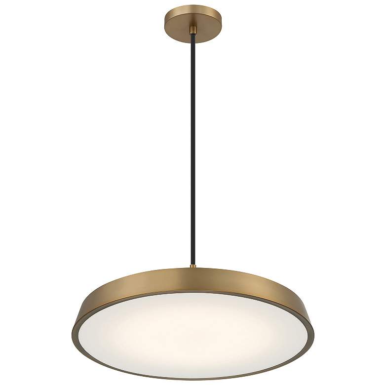 Image 5 Tallinn 18" Wide Brushed Gold LED Pendant Light more views