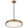 5_Tallinn 18" Wide Brushed Gold LED Pendant Light more views